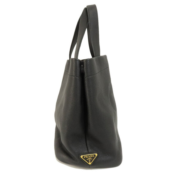 PRADA Black Leather Tote Bag - Picture 3 of 11
